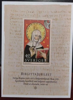 Suedia 2003 - Sf&amp;acirc;nta Birgitta, religie, arta, colita neuzata foto