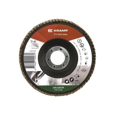Disc de șlefuire lamelar cu zirconiu 125MM K=40 foto
