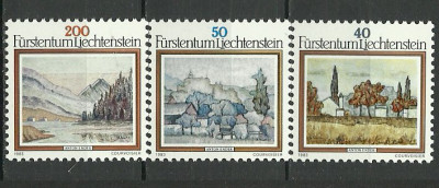 Liechtenstein 1983 - peisaje, picturi, serie neuzata foto