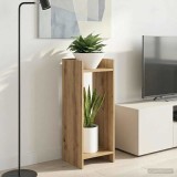 vidaXL Suport pentru plante 2 pcs Stejar Artizanal 30 x 30 x 80 cm 899593