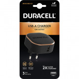 Incarcator Duracell, 12W, 1 x USB-A, 5V @ 2.4A, Negru