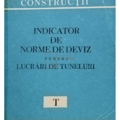 Indicator de norme de deviz pentru lucrari de tuneluri, T (editia 1981)