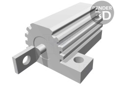 Rezistor bobinat cu radiator 22&Omega; 16W