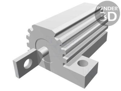 Rezistor bobinat cu radiator 2,2&amp;Omega; 16W foto