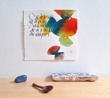 Bogdan Tanase Marinescu Compozitie grafica - Haiku Kobayashi Issa, 2024, Nonfigurativ, Cerneala, Abstract