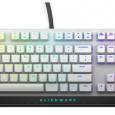 Tastatura Gaming Dell Alienware 510K, Mecanica, Iluminata RGB, Taste Slim (Alb)