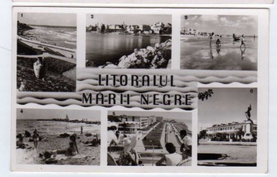 LITORALUL MARII NEGRE MOZAIC VASILE ROAITA CONSTANTA EFORIE MANGALIA RPR foto