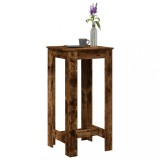 vidaXL Masă de bar, stejar fumuriu, 51x50x103,5 cm, lemn prelucrat
