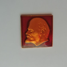 M3 K 60 - Insigna - tematica personalitati - Lenin - fosta URSS