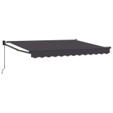 vidaXL Copertină retractabilă manuală Antracit 2,5 x 2 m 3419021