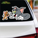 TOM &amp; JERRY -FIGHT &ndash; MODEL 2-STICKERE AUTO-MOTO - Fata spre Stanga