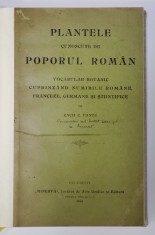 PLANTELE CUNOSCUTE DE POPORUL ROMAN de ZACH C. PANTU - BUCURESTI, 1906 foto