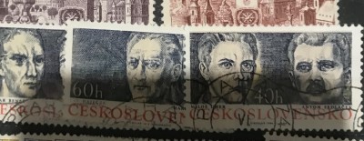 (CEHOSLOVACIA 1 ) Timbre serii Straine uzuale foto