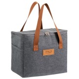 Geanta termoizolatoare Adler 12,8L gri pentru picnic, plaja si birou