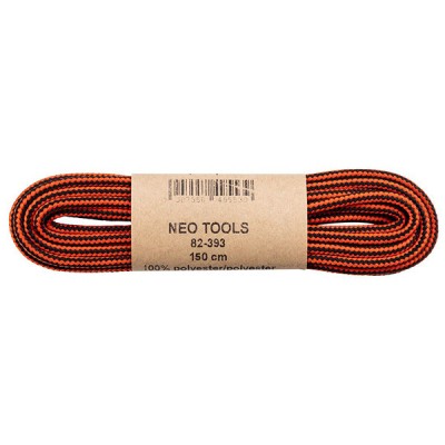 Sireturi pentru incaltaminte de lucru 150cm portocaliu-negru NEO TOOLS 82-393 HardWork ToolsRange foto
