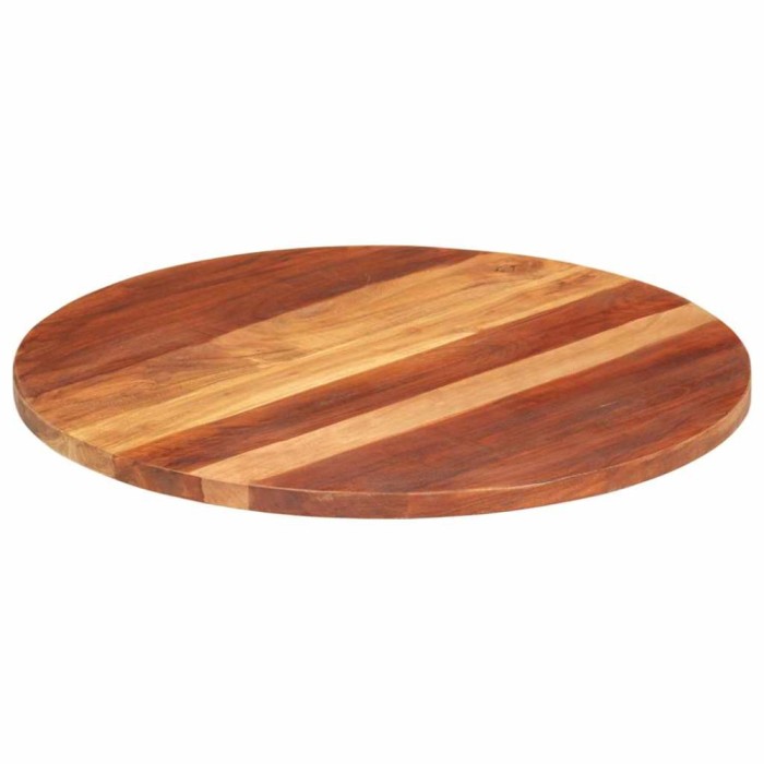 Blat de masa rotund, 70 cm, 25-27 mm, lemn masiv acacia