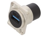 Conector USB A Drept IP40 - AMPHENOL AC-USB3-AA