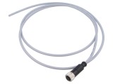 Conector M12 mufă mamă 3 pini drept cod A DeviceNet CANopen HARTING cu cablu 1,5m PVC