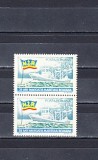 M1 TX4 8 - 1970 - 75 ani navigatie maritima Romania - pereche de doua timbre, Transporturi, Nestampilat