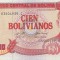 BOLIVIA █ bancnota █ 100 Bolivianos █ 1986 (1993) P-213 Serie B UNC necirculata