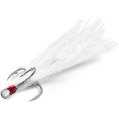 Ancora Delphin B!rd Hook Triple, Pene Albe, Nr.4, 3buc/pac foto