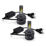 Set 2 Becuri auto H4, LED COB S, 2 faze, 100W/set, canbus, 6000K