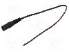 Cablu alimentare DC, cabluri, DC 5,5/2,5 soclu, negru, 0,25m, WEST POL - S25-TT-T035-025BK