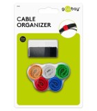 Set fasete panza de gestionare a cablurilor cu fixare carlig si, Goobay
