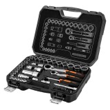 Set chei tubulare trecatoare NEO TOOLS 1/4 si 3/8, 46 piese, CrV