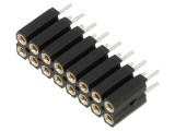 Soclu pini mamă 16 pini 2,54mm THT 2x8 cositorit