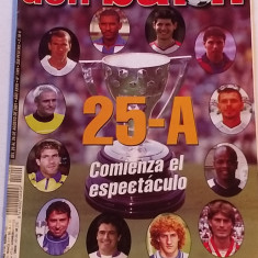 Revista fotbal - "DON BALON" (20.08.-26.08.2001) poster jucatorul DJALMINIA