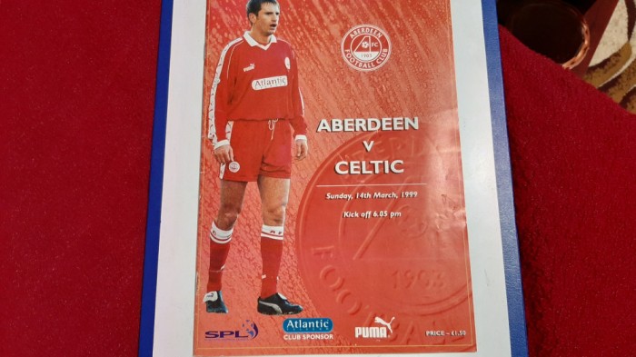 program FC Aberdeen - Celtic Glasgow
