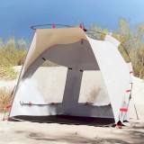 vidaXL Cort camping 2 persoane gri impermeabil setare rapidă