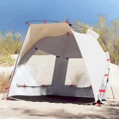 vidaXL Cort camping 2 persoane gri impermeabil setare rapidă foto