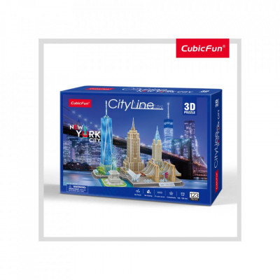 PUZZLE 3D NEW YORK 123 PIESE foto
