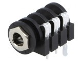 Soclu Jack 6,3mm Stereo cu &Icirc;ntrerupător Dublu