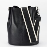 Cumpara ieftin Geanta dama Sofiline piele naturala neagra, tip sac, casual, de umar/mana, 28x24x17 cm