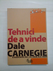 TEHNICI DE A VINDE - DALE CARNEGIE foto