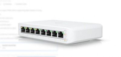 Switch 8 porturi UniFi 8 Gbps 4 porturi PoE cu management Ubiquiti - USW-LITE-8-POE SafetyGuard Surveillance foto