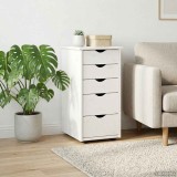 vidaXL Dulap Alb 34 x 39 x 61,5 cm Lemn de pin masiv 42028349