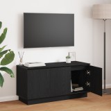 VidaXL Cabinet TV Black 100x38x49 cm Lemn prelucrat