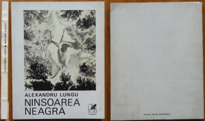 Alexandru Lungu, Ninsoarea neagra, 1970, ex. S/26, tus - laviu, autograf si man. foto