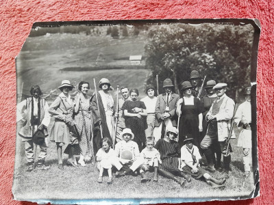 Fotografie, prieteni in excursie la munte, 1923 foto