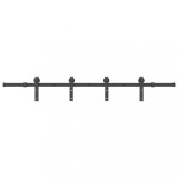 Cumpara ieftin Set feronerie pentru usi glisante, negru, 200 cm, otel