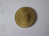 Rara! 5 Francs 1979 UNC Insulele Noile Hebride(Oceania)-Repub.Vanuatu din 1980, Australia si Oceania, Cupru-Nichel