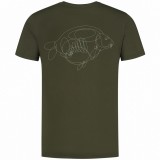 Tricou KORDA One Liner Tee Olive, Marime M