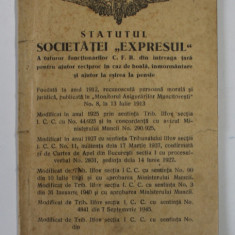 STATUTUL SOCIETATEI ' EXPRESUL ' A ..FUNCTIONARILOR C.F.R. ..PENTRU AJUTOR RECIPROC , 1946