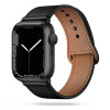 Curea Tech-Protect Leatherfit pentru Apple Watch 4/5/6/7/8/9/Se/Ultra 1/2 (42/44/45/49 mm) Negru