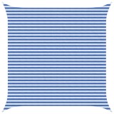 vidaXL P&acirc;nză de umbră Albastru și Alb 4 x 4 m HDPE 42032870