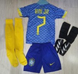 ECHIPAMENTE COMPLETE FOTBAL COPII 5/14 ANI VINICIUS SI NEYMAR /BRAZILIA, YL, YM, YS, YXL, YXXL